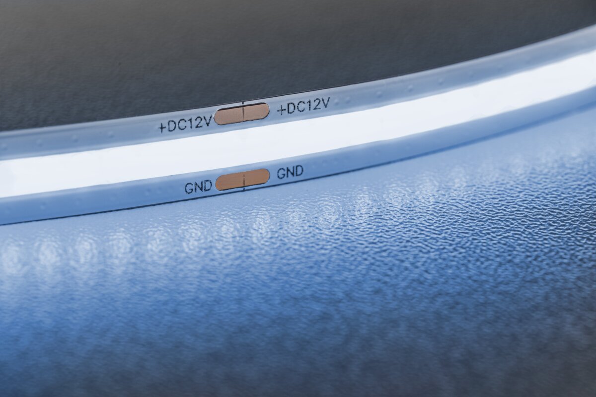 Світлодіодна стрічка COB, DC12В, 480LED/м, 11 Вт/м, 800 лм/м, 6500К, IP20, рулон 5 м