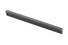 Ручка меблева GTV PILLAR, C=160 мм, L=190 мм, Al, матова чорна