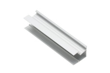 Світлодіодний алюмінієвий профіль цоколя вузький, шипований GLAX silver PLATE 19mm L= 3007 мм