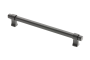 Ручка меблева GTV IMPERIAL, C=192 мм, L=226 мм, ZnAl, матова чорна