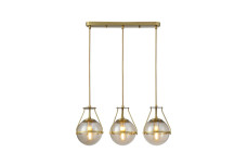 Стельовий світильник DROP 3, 6335, AC220-240V, 50/60Hz, 3*E27, макс.25W, довжина 68 см, золото