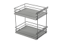 Бічна вантажна корзина MovixPro, 2 полиці, для шафи 500 мм, без гірок, антрацит RAL 7024
