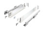 Шухляда GTV AXIS PRO H=84, L=450, з плавним закриттям, зі скляними боковинами, білий