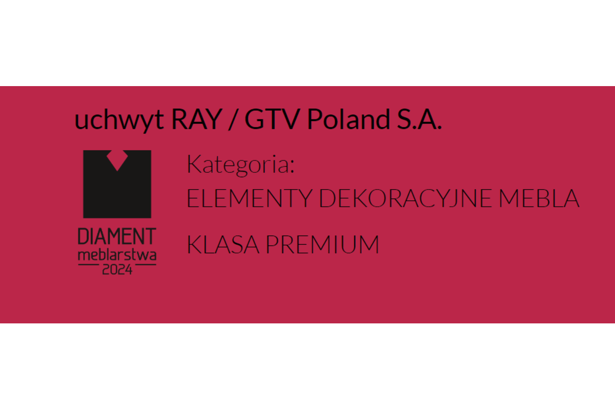 Ручка меблева GTV RAY, ZnAl, світлографіт