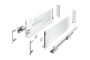 Шухляда GTV AXIS PRO H=167, L=400, з плавним закриттям, зі скляними боковинами, білий