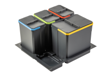 Контейнери для сегрегації AxiSpace, шириною ящика 600 мм, 1X15L, 3X7L
