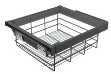 Шухляда Elite (Кошик з дроту) 700 мм з доводчиком, колір антрацит