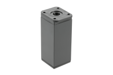 Ніжка dakp-26 100 mm (чорна) квадратна 40×40