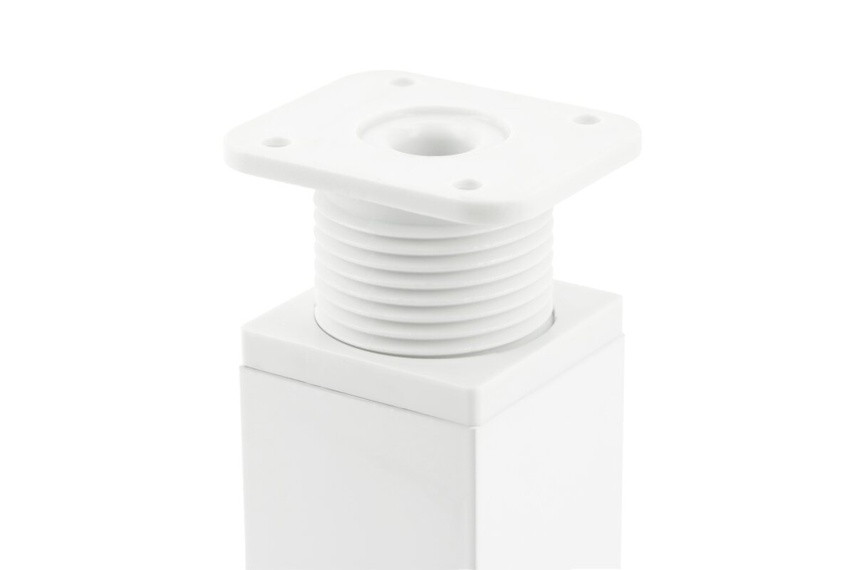 Ніжка dakp-26 100 mm (біла) квадратна 40×40
