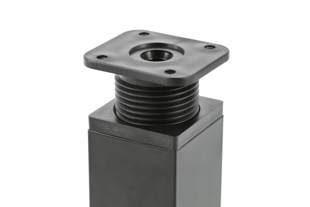 Ніжка dakp-26 60 mm (чорна) квадратна 40×40