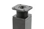 Ніжка dakp-26 60 mm (чорна) квадратна 40×40