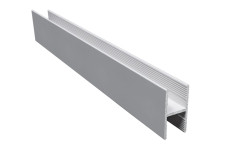 Алюмінієвий профіль HR FL 10/4 мм, L=3,00 м, колір silver anodising