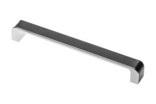 Ручка MONA C=192 мм, L=206 мм (ZnAL), колір хром/чорний
