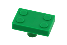Ручка гумова Block, колір зелений