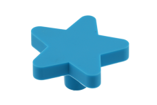 Ручка гумова Star, колір синій