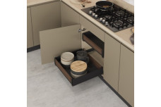 Unique Wood Висувний кошик на напрямних прихованого монтажу - Unique Wood Anthracite