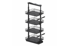 Шафа-колона з механізмом плавного закривання ДСП - Anthracite