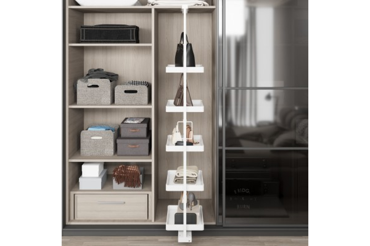 Висувна гардеробна полиця STARAX - Anthracite (S-6801-A, S-6802-A, S-6803-A, S-6804-A)