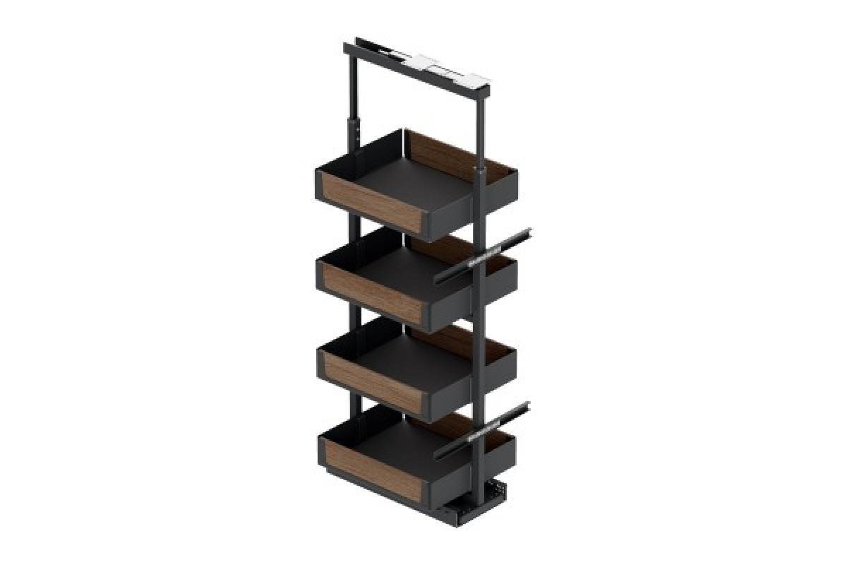 Unique Wood Комора з напрямними прихованого монтажу - Unique Wood Anthracite