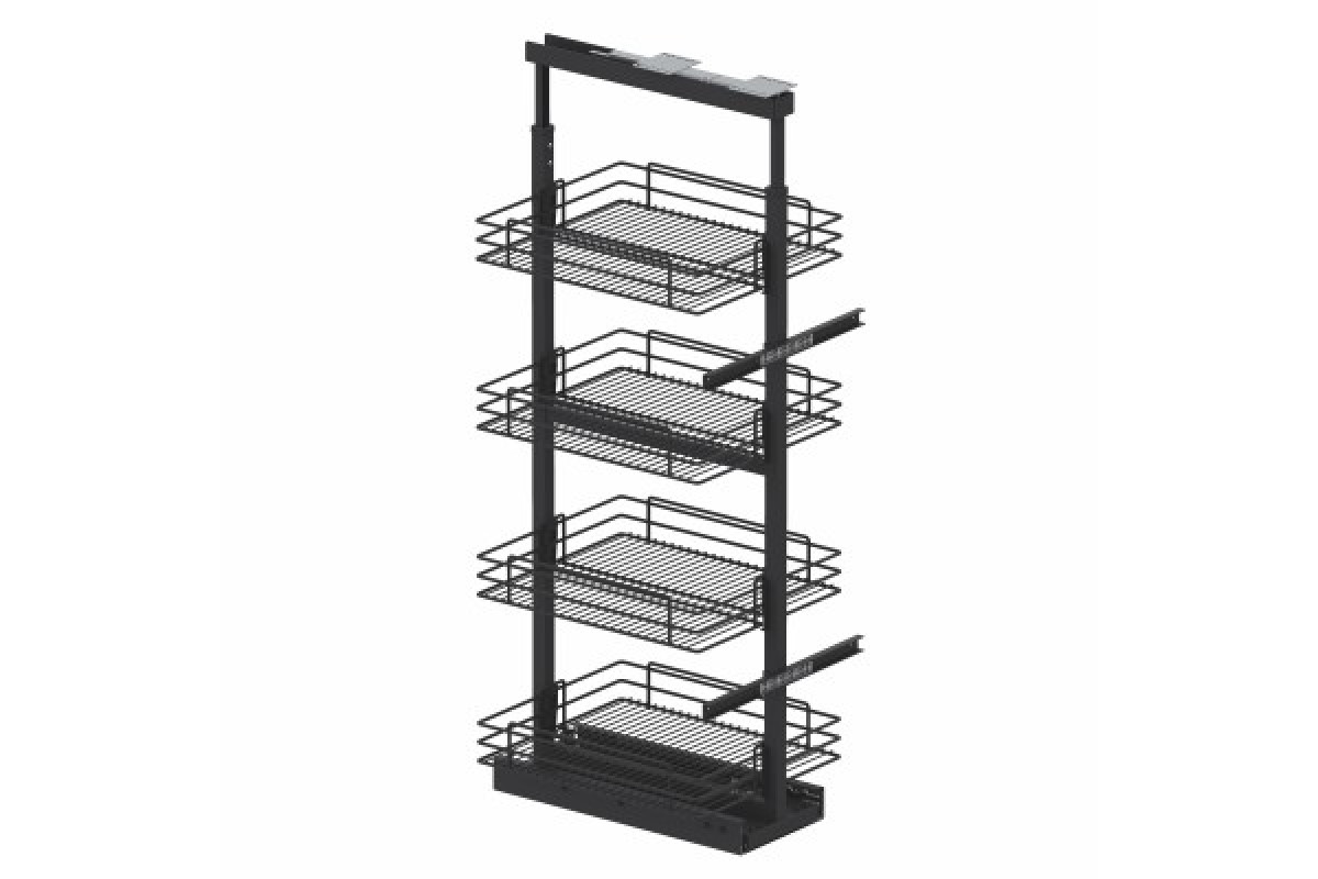 Шафа-колона з механізмом плавного закривання прут - Anthracite